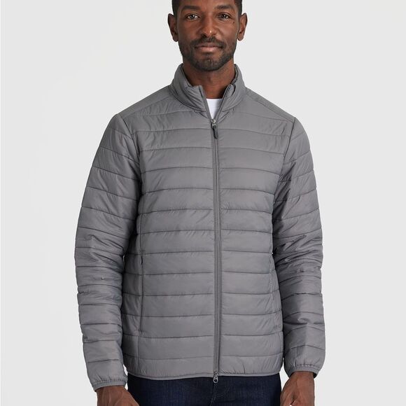 True Classic Gunmetal Puffer Jacket XL NWT in packaging - Picture 1 of 12